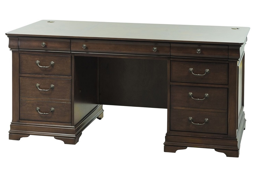 American Design Furniture by Monroe - Lafayette Cherry Wood Executive Desk 2